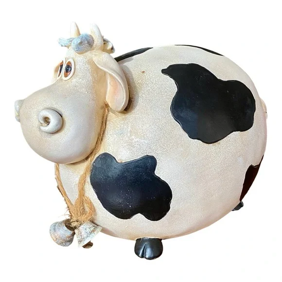 Cute cow. No defects. Approximately 12” long x 9” tall x 8” wide - Picture 4 of 7